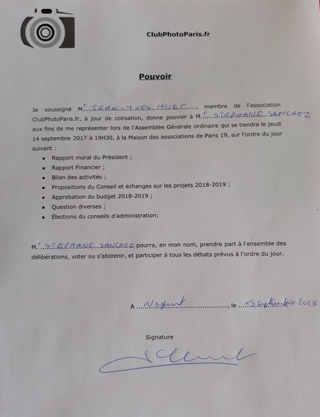 Assemblé Générale